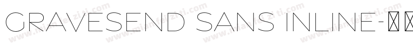Gravesend Sans Inline字体转换
